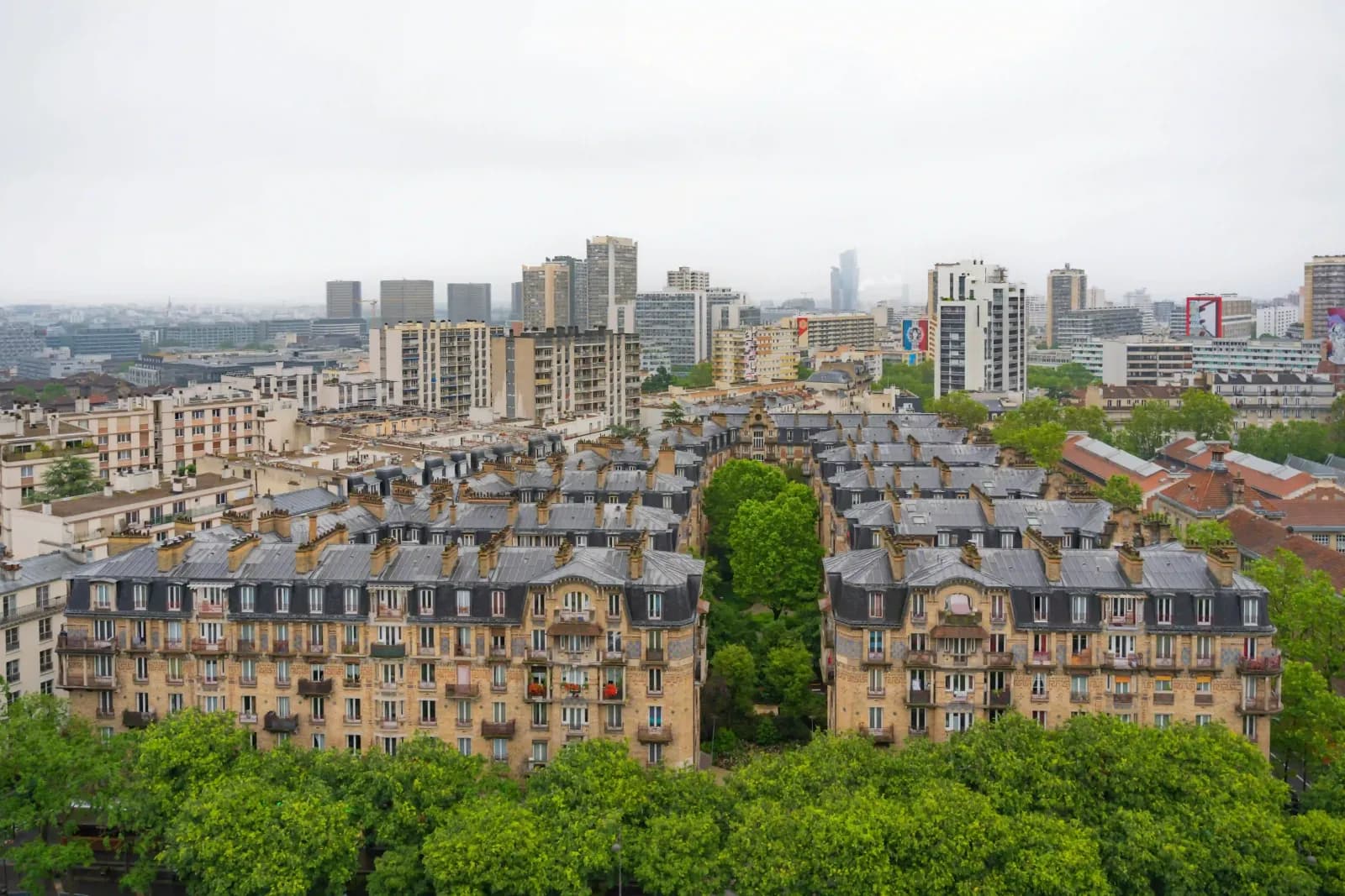Vue du parc immobilier de Boulogne-Billancourt pour un diagnostic DPE local