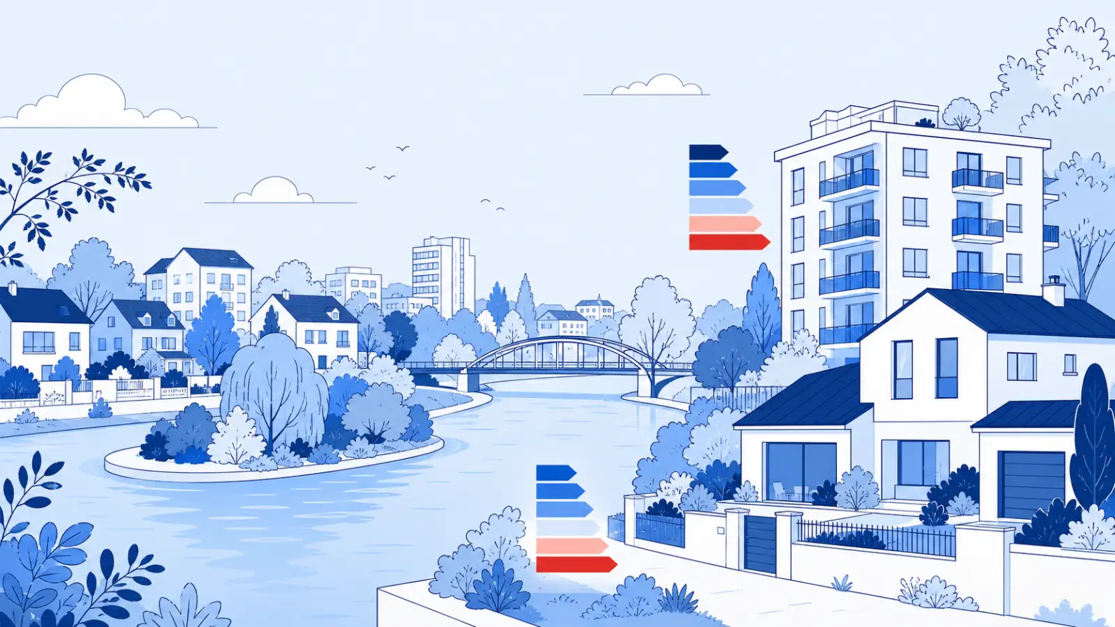Illustration du parc immobilier à Champigny-sur-Marne pour un diagnostic de performance énergétique local