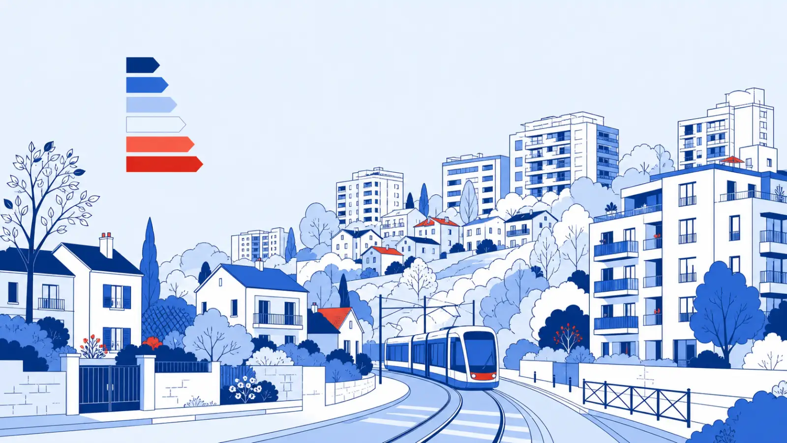 Illustration du parc immobilier à Châtillon pour un diagnostic de performance énergétique local