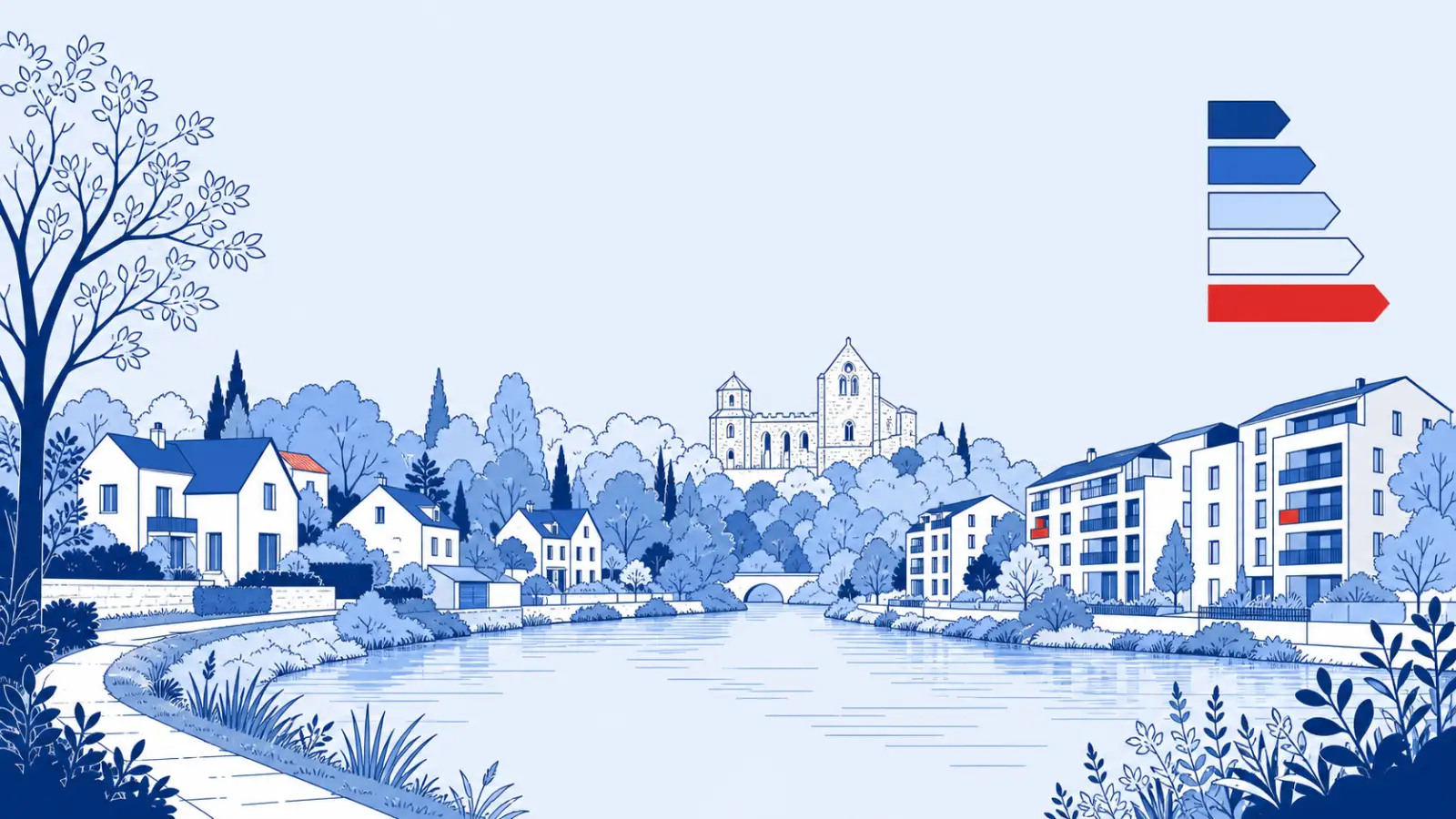 Illustration du parc immobilier à Dammarie-lès-Lys pour un diagnostic de performance énergétique local