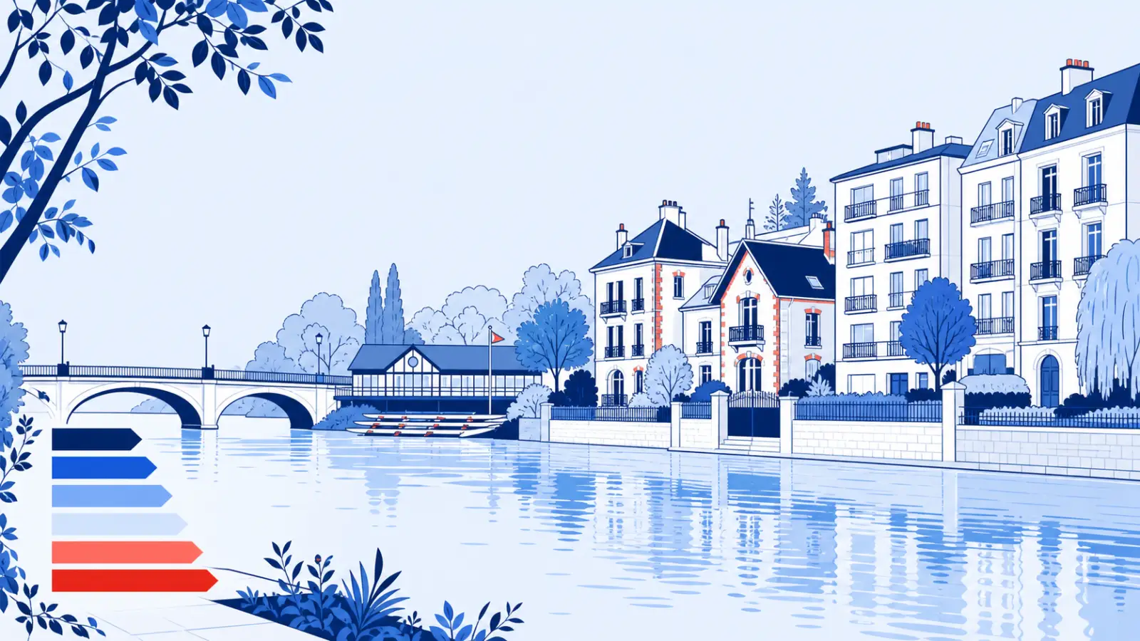 Illustration du parc immobilier à Joinville-le-Pont pour un diagnostic de performance énergétique local