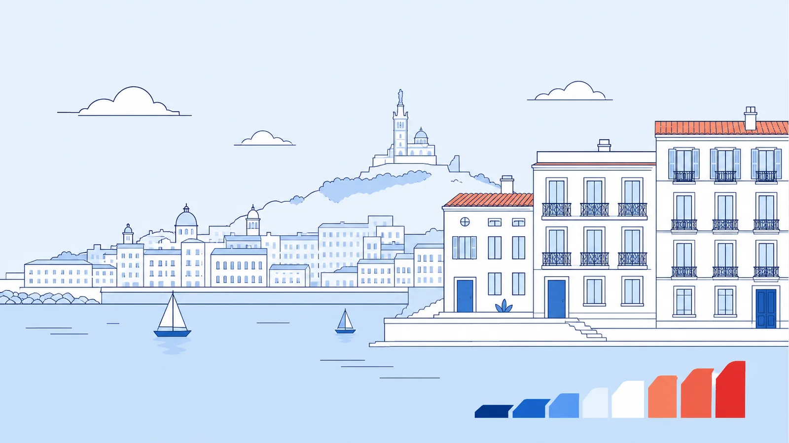 Illustration du parc immobilier à Marseille pour un diagnostic de performance énergétique local