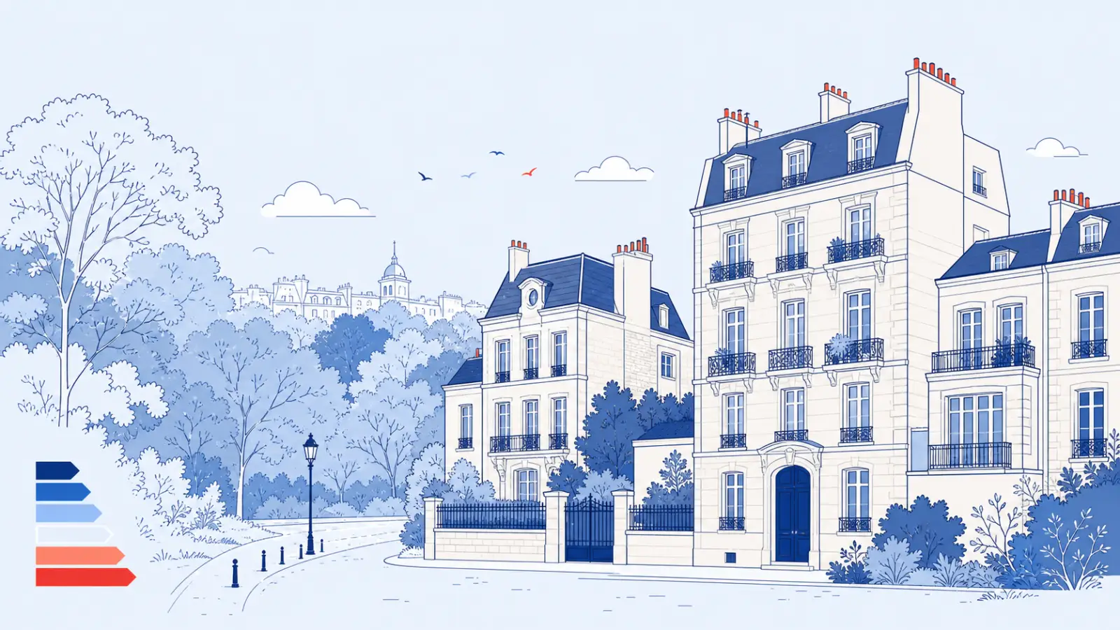 Illustration du parc immobilier à Saint-Mandé pour un diagnostic de performance énergétique local