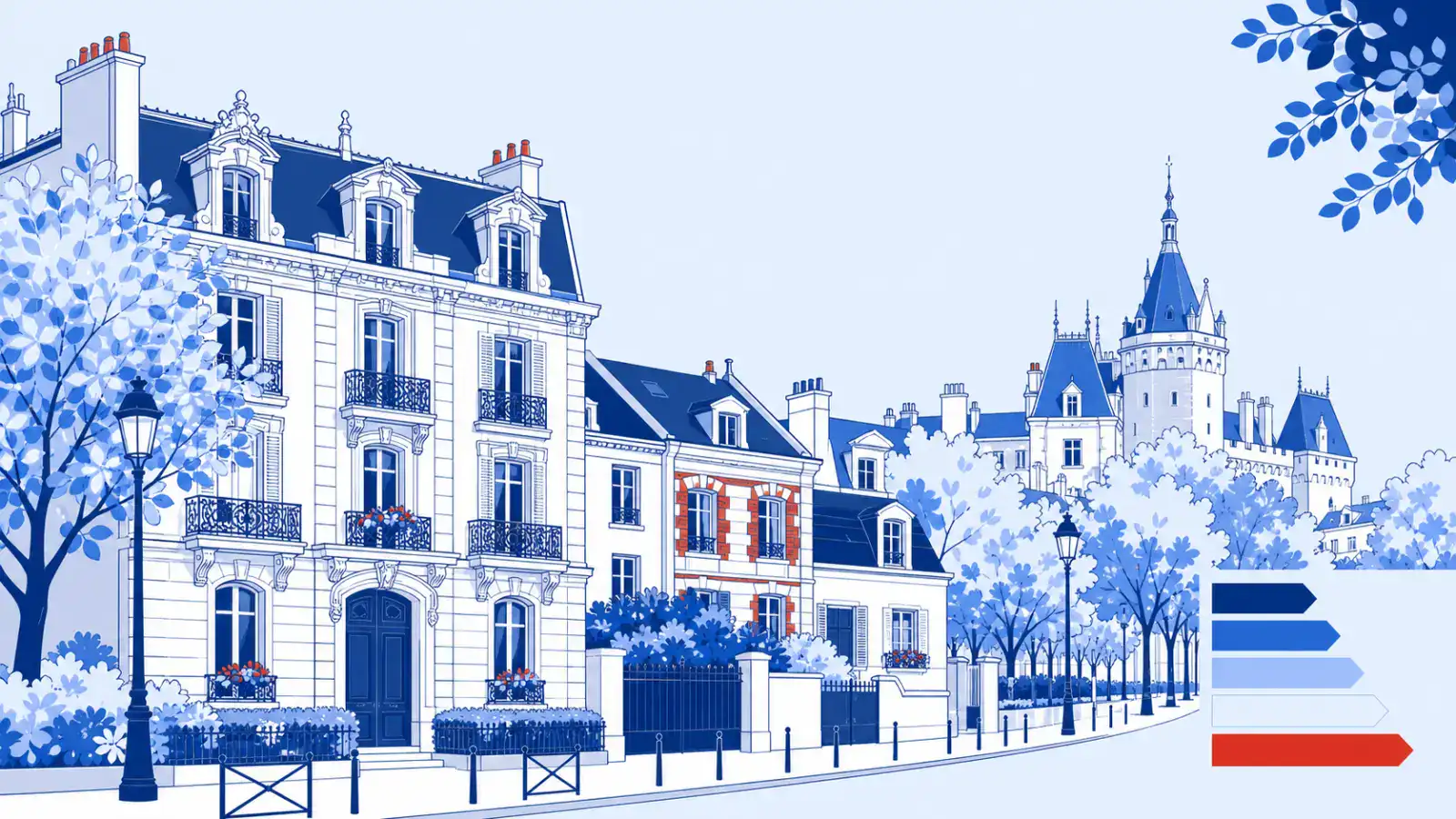 Illustration du parc immobilier à Vincennes pour un diagnostic de performance énergétique local