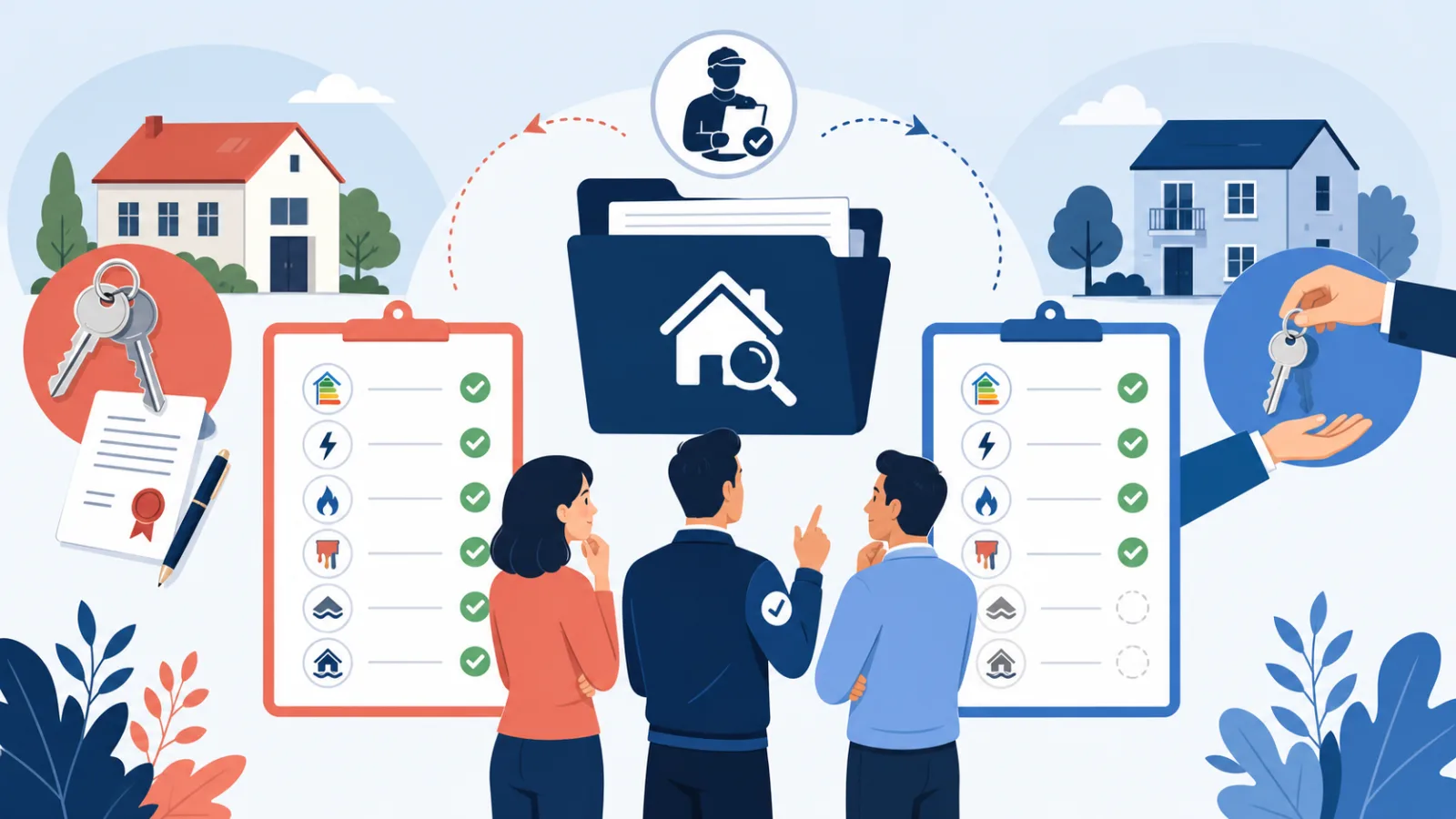 Pack diagnostic immobilier location 2026 pour bailleur avec DPE, plomb, gaz, électricité et état des risques