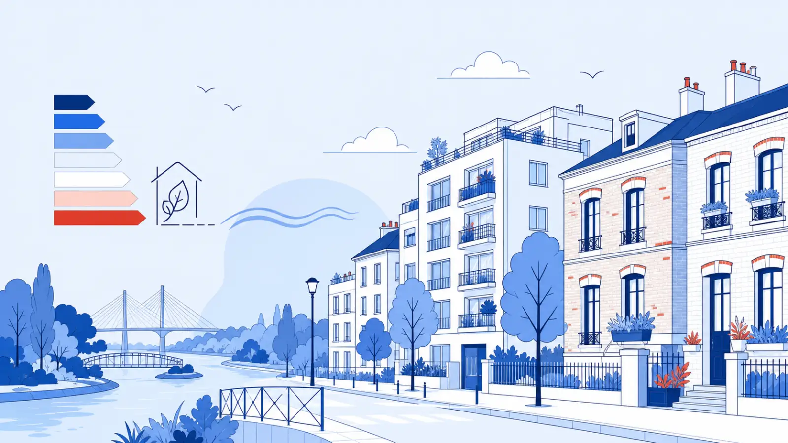 Illustration du parc immobilier à Alfortville pour un diagnostic de performance énergétique local