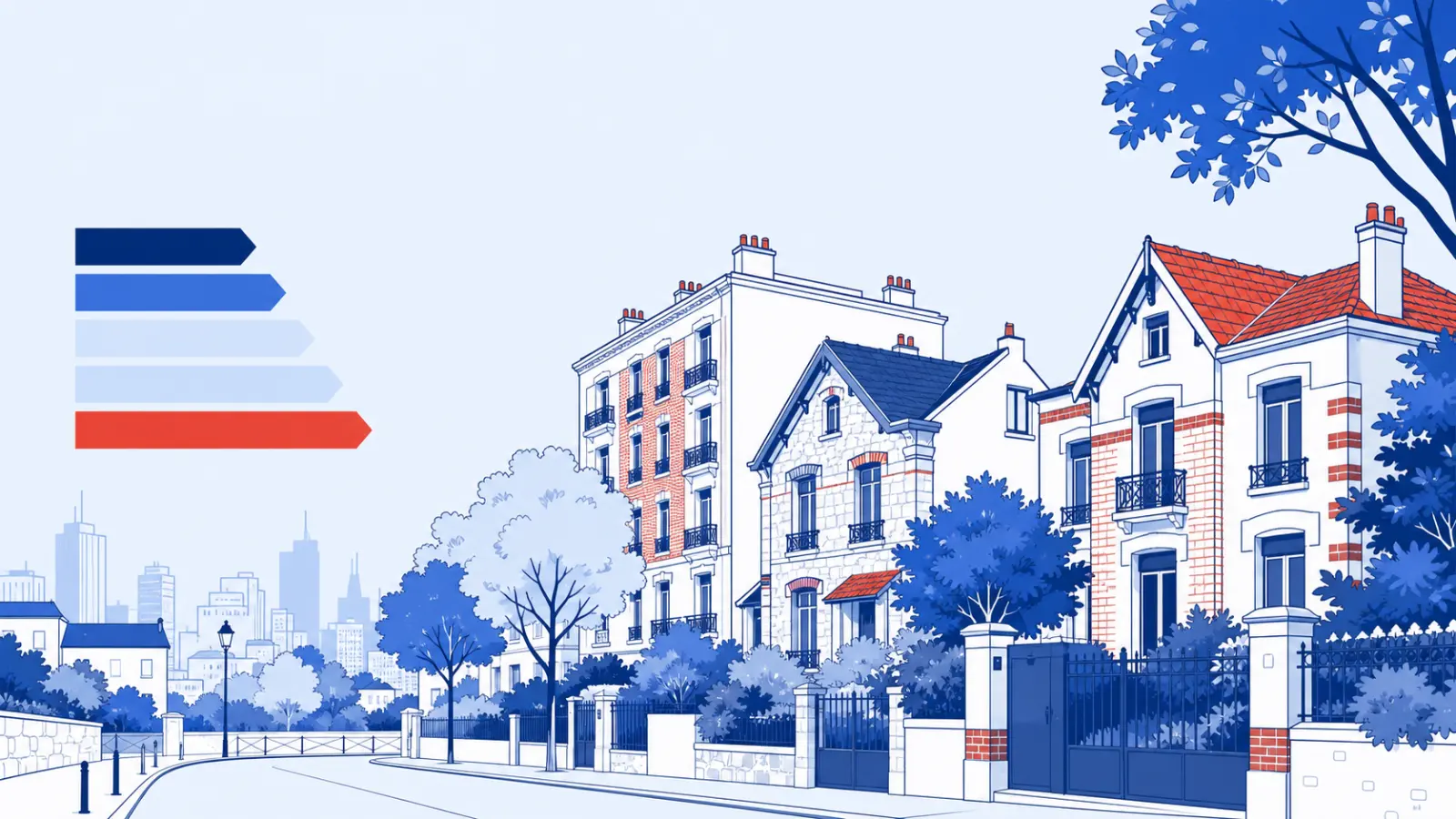 Illustration du parc immobilier à Colombes pour un diagnostic de performance énergétique local