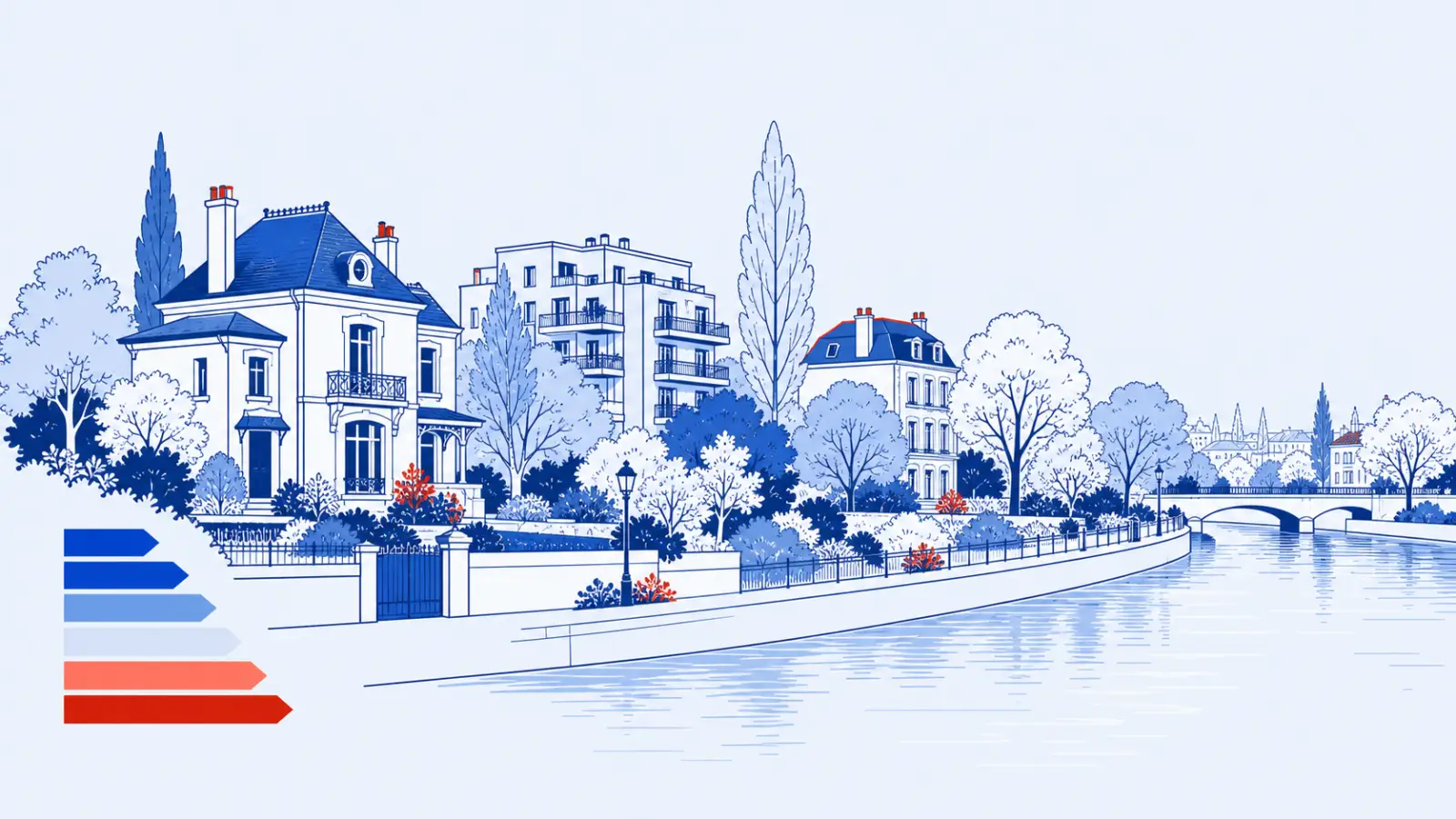 Illustration du parc immobilier à Le Perreux-sur-Marne pour un diagnostic de performance énergétique local
