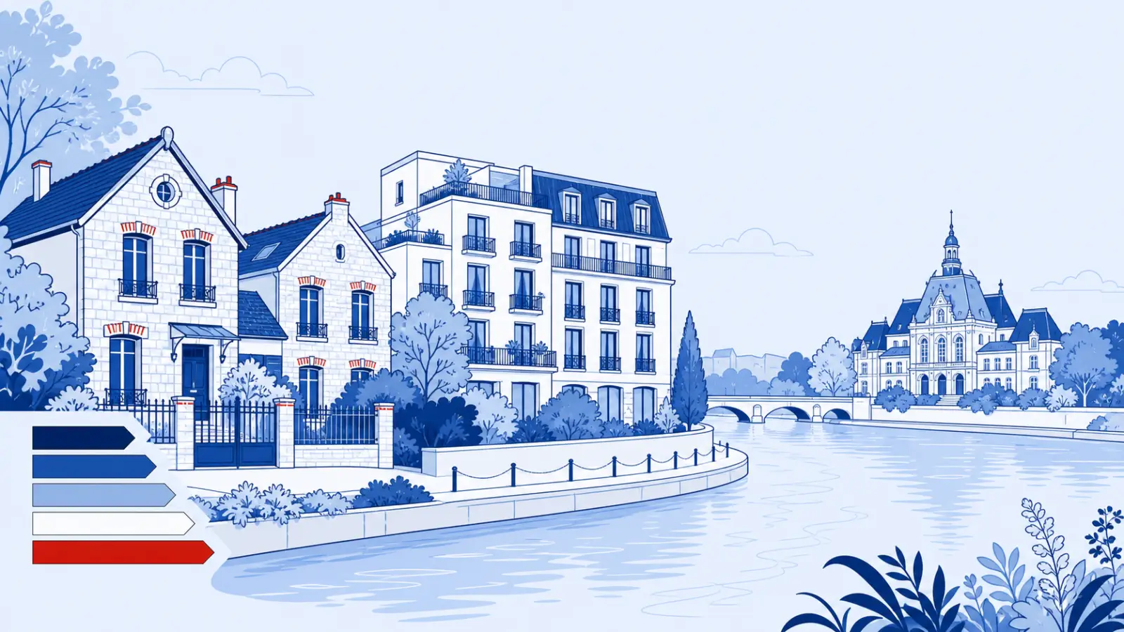 Illustration du parc immobilier à Maisons-Alfort pour un diagnostic de performance énergétique local