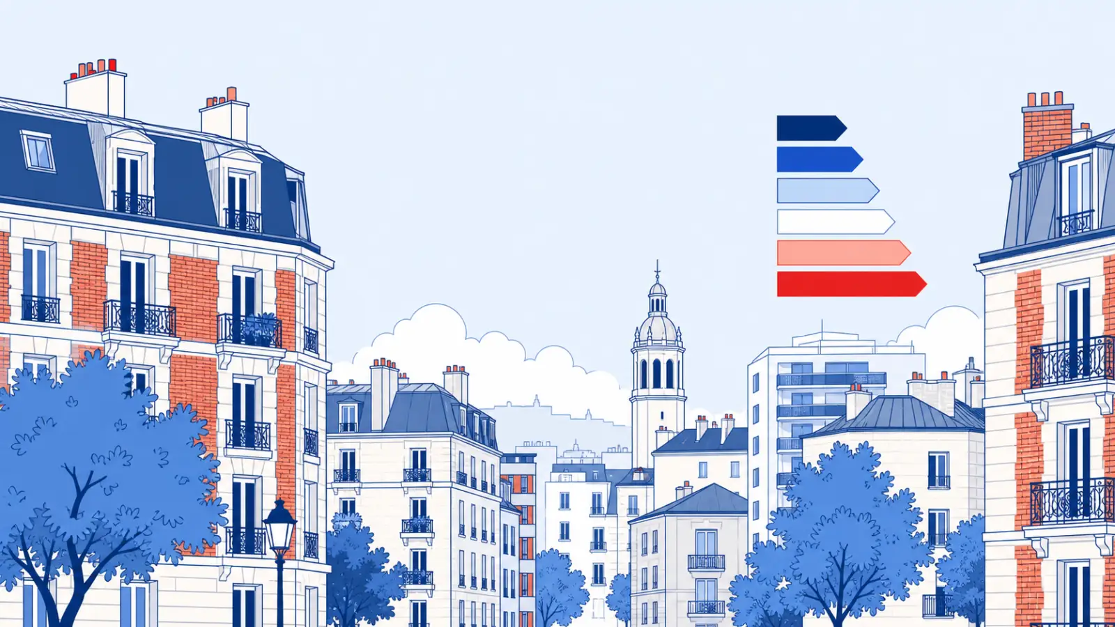 Illustration du parc immobilier à Montrouge pour un diagnostic de performance énergétique local