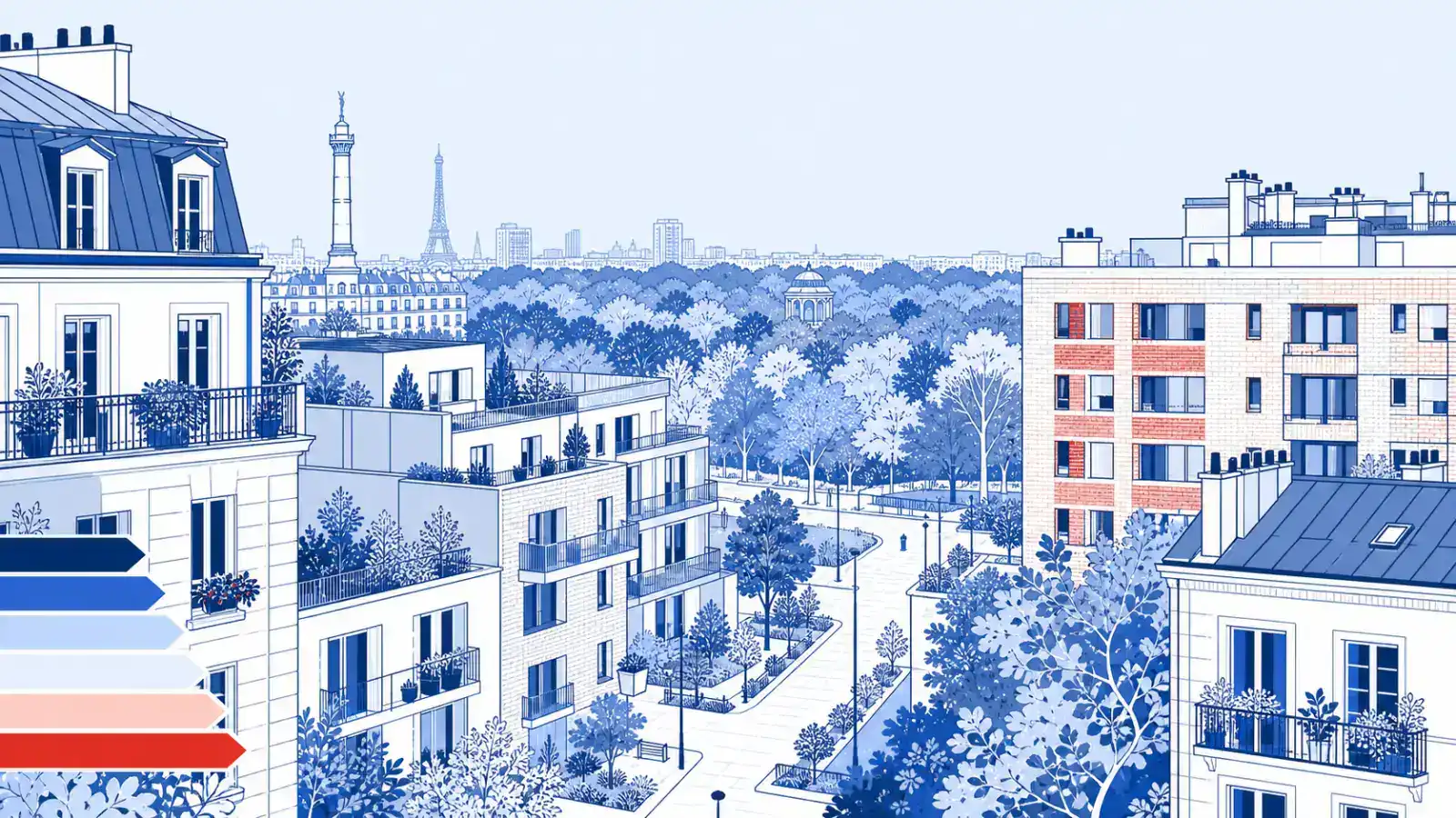 Illustration du parc immobilier à Paris 12e pour un diagnostic de performance énergétique local