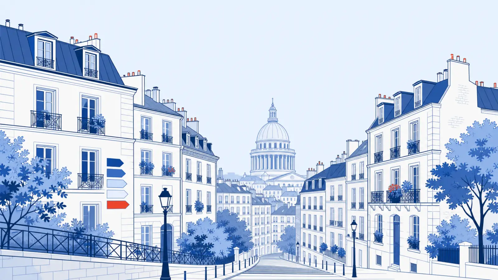 Illustration du parc immobilier à Paris 5e pour un diagnostic de performance énergétique local