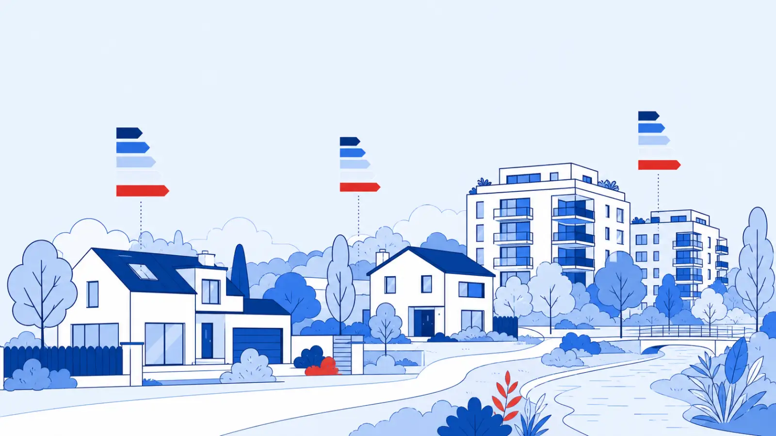 Illustration du parc immobilier à Pontault-Combault pour un diagnostic de performance énergétique local