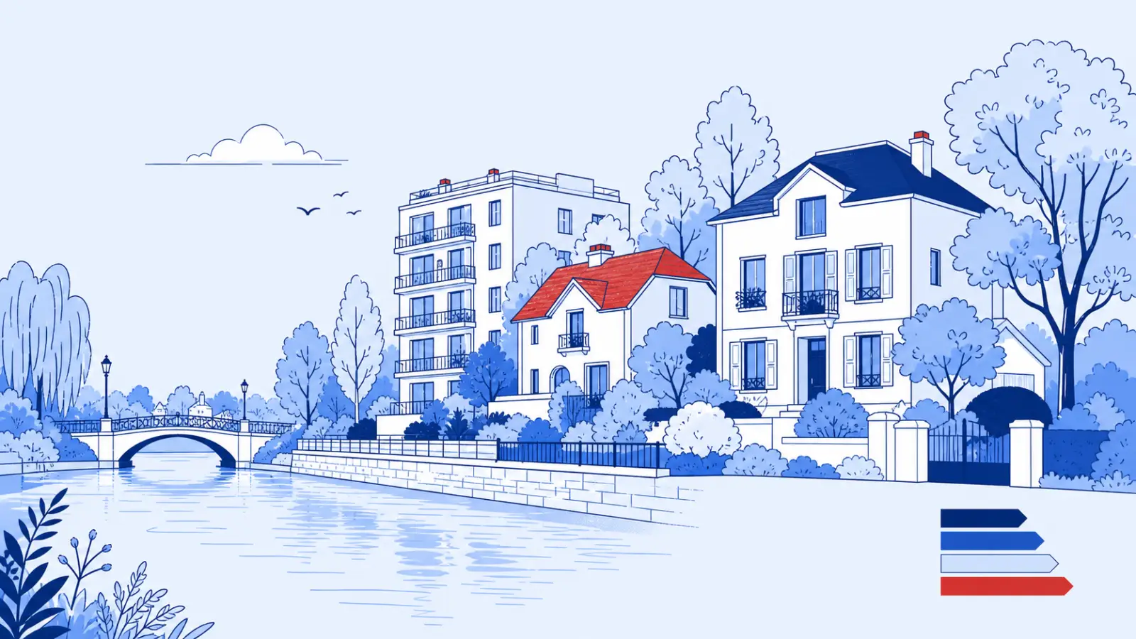 Illustration du parc immobilier à Saint-Maur-des-Fossés pour un diagnostic de performance énergétique local