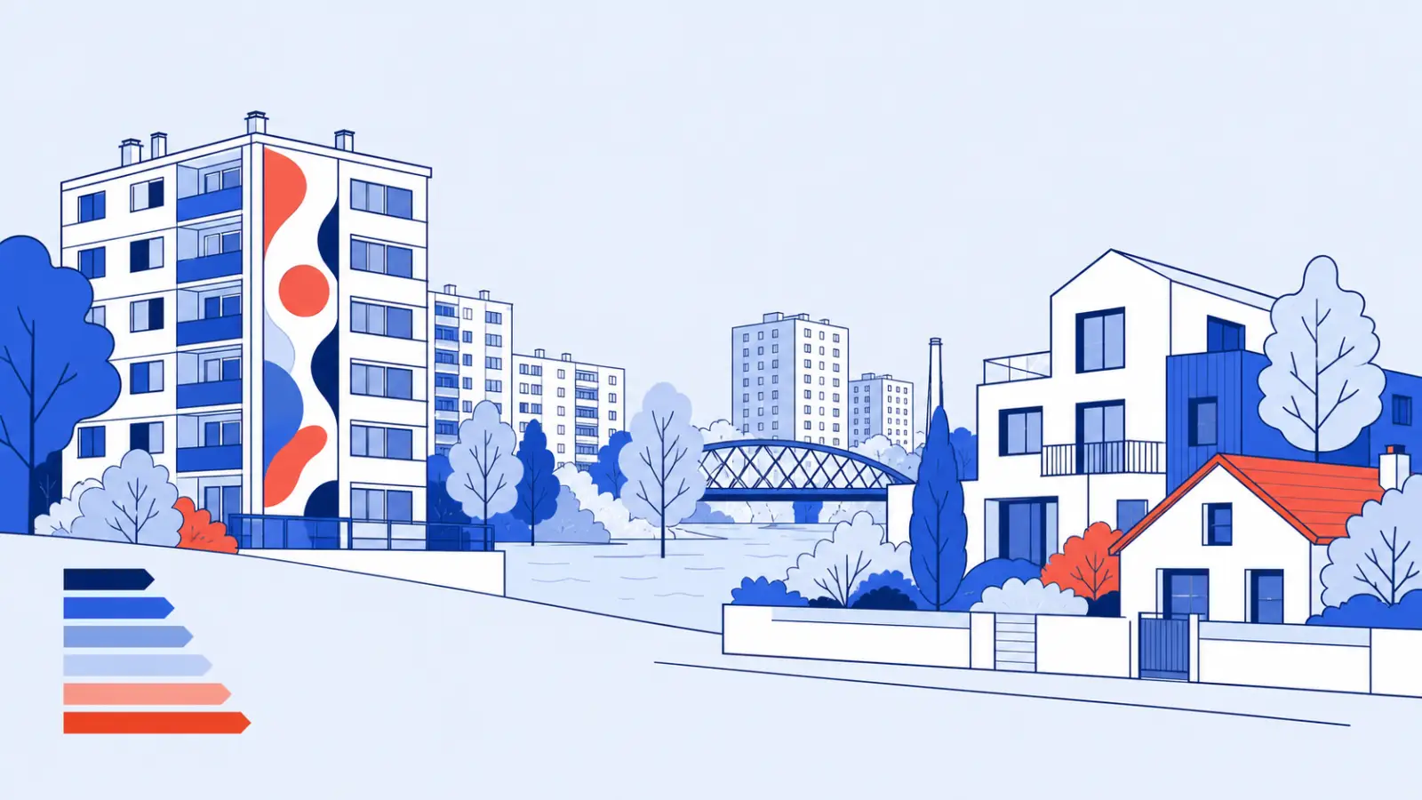 Illustration du parc immobilier à Vitry-sur-Seine pour un diagnostic de performance énergétique local