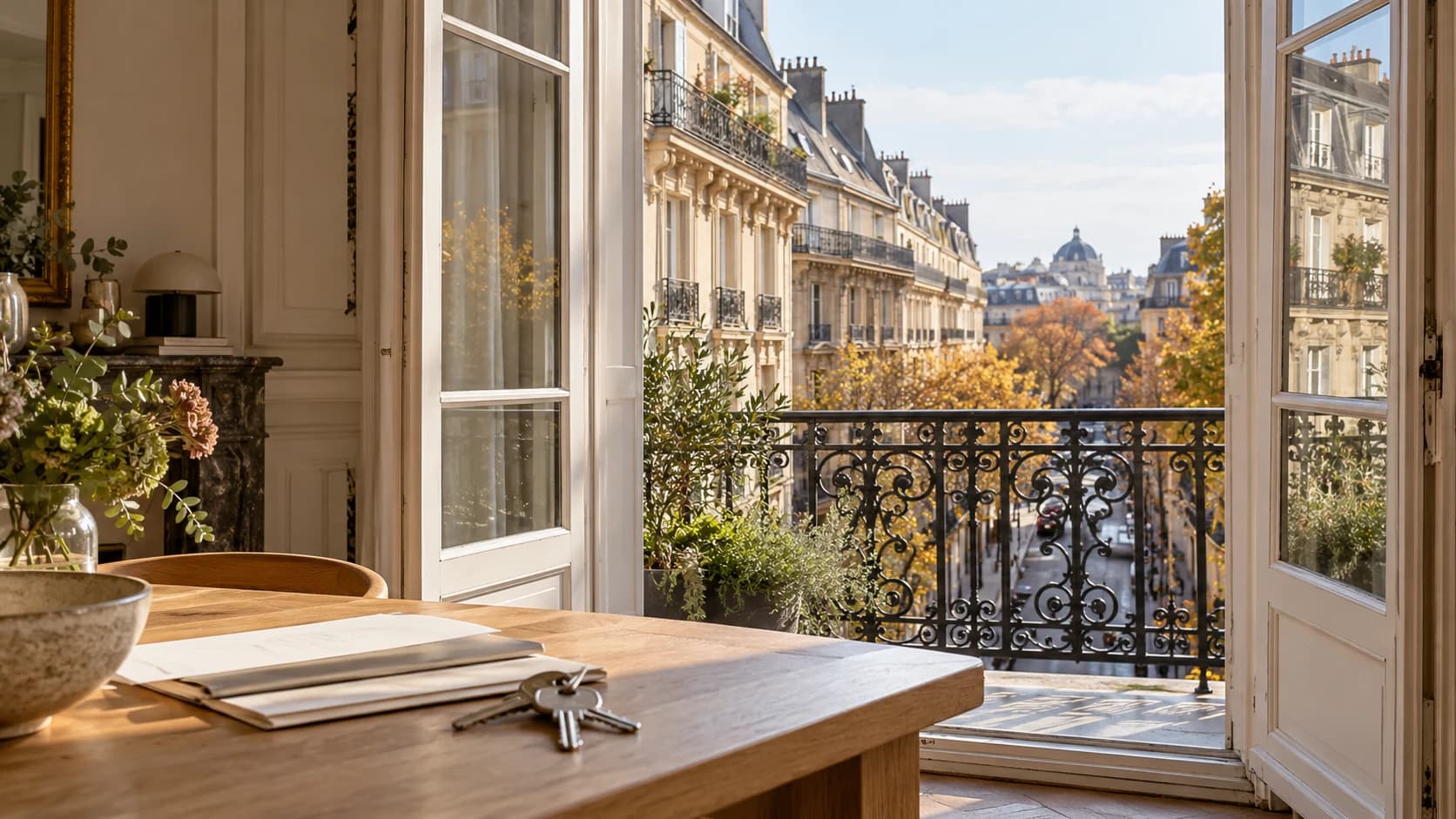 Illustration d’un appartement parisien et de la préparation du budget d’achat