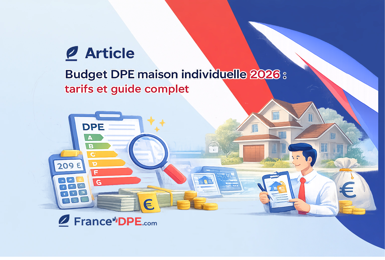 Budget DPE maison individuelle 2026 : prix et tarifs du diagnostic immobilier en France