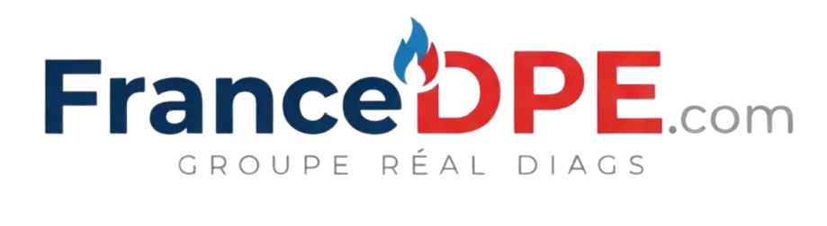 Logo FranceDPE diagnostic immobilier Groupe Real Diags certifié Bureau Veritas COFRAC