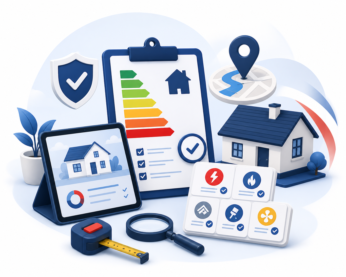 Pack diagnostics Bry-sur-Marne FranceDPE - DPE amiante gaz electricite ERP pour vente et location