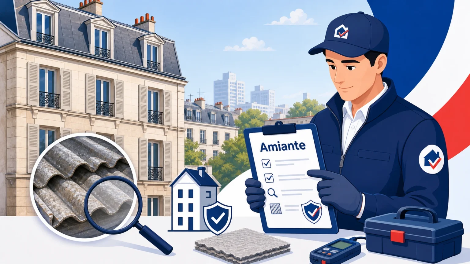 Diagnostic amiante FranceDPE pour immeuble ancien et maison avant vente - Joinville-le-Pont