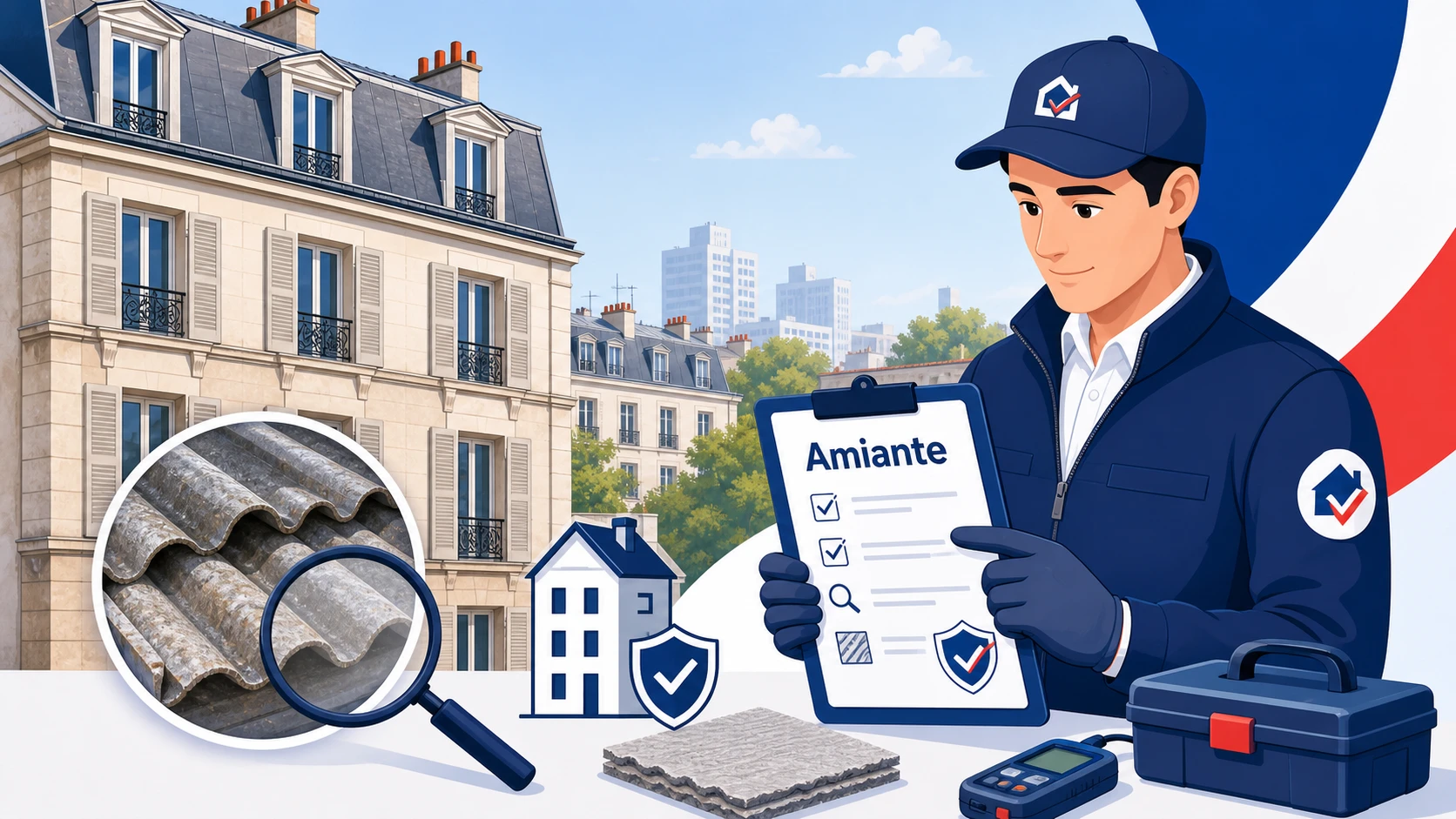 Diagnostic amiante Clichy FranceDPE logement ancien vente Hauts-de-Seine