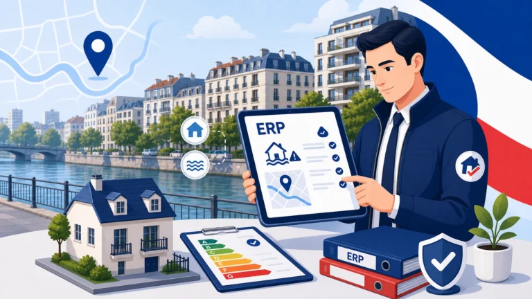 ERP Asnières-sur-Seine FranceDPE état des risques vente location Hauts-de-Seine