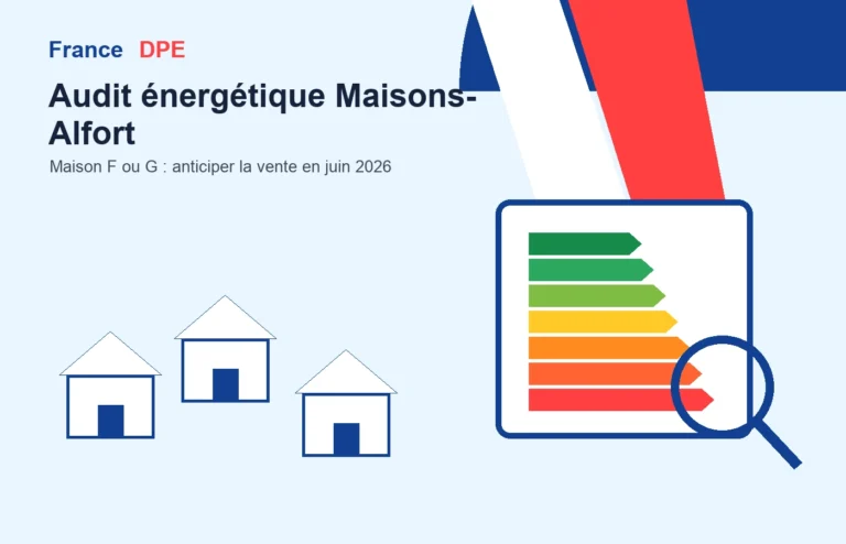 Audit énergétique juin 2026 à Maisons-Alfort : maison F ou G avant vente